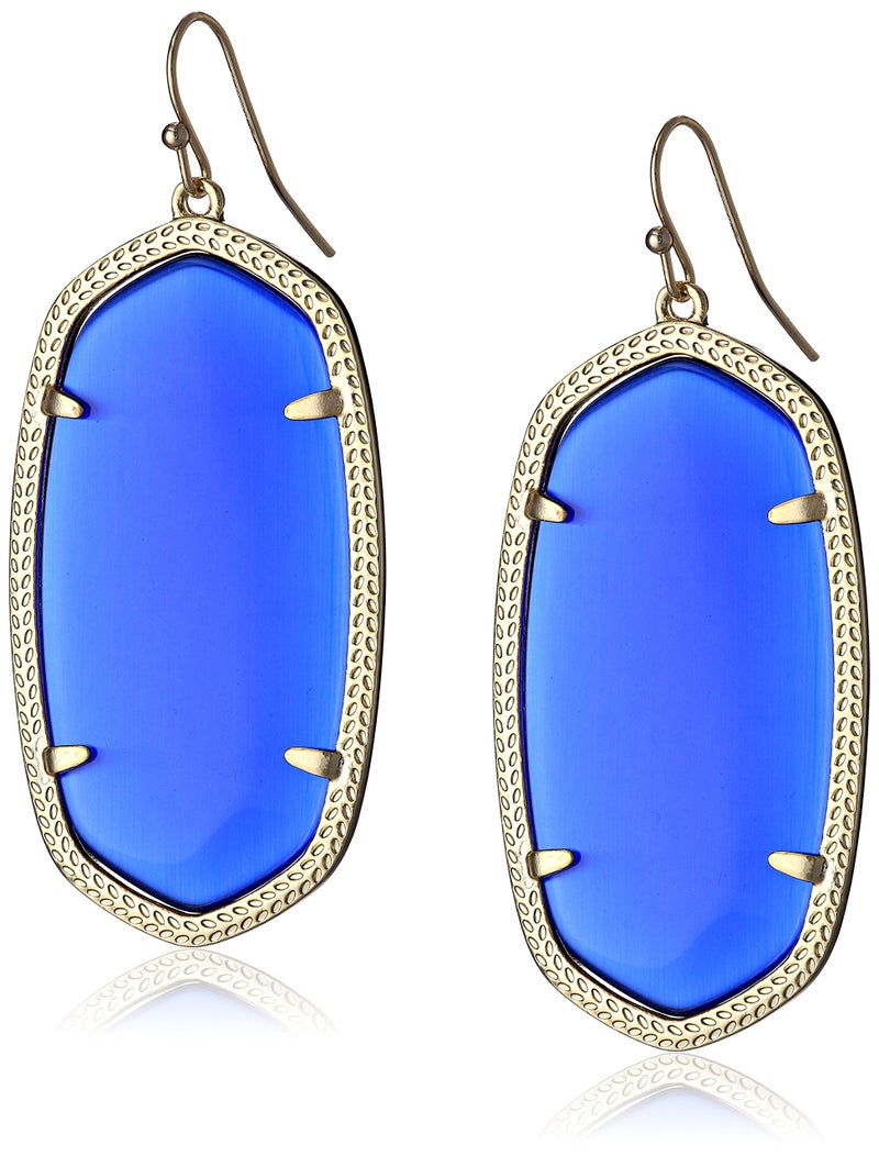 Kendra Scott Danielle Drop Earrings for Women, Fashion Jewelry, 14k Gold-Plated, Iridescent Dichroic Glass - Image 1